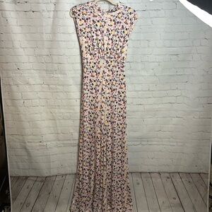 Free People Floral Wide Leg Jumpsuit